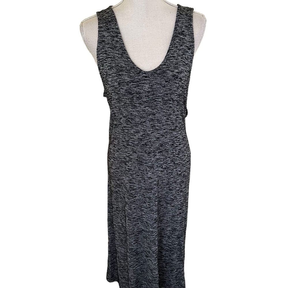 Francesca's Birdcage Grey Marled Knit Sleeveless Dress with Cutout Sides